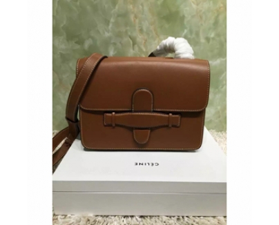 2016秋冬 CELINE セリーヌ コピー2016SS最新作☆SALE CELINE セリーヌ コピー Symetricalショルダー,Bk/Tan 176413YRC.18CH