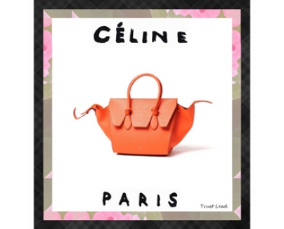 セレブ愛用☆早い者勝ち★CELINE セリーヌ コピー☆TIE MINI★ハンドバッグ 175883TKB20BT