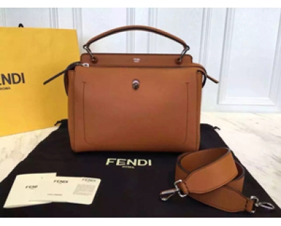 2016新作 フェンディスーパーコピー Fendi☆DOTCOM ハンドバッグ☆ブラウン