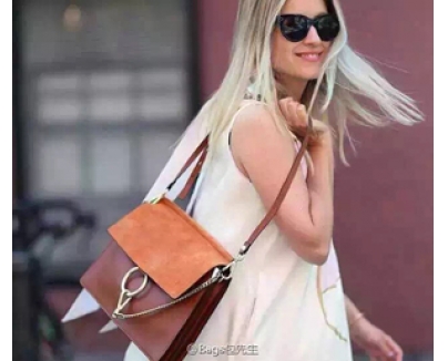 CHLOE 2016SS★ クロエスーパーコピー Faye leather and suede shoulder bag