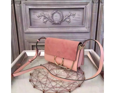 CHLOE 2016SS★ クロエスーパーコピー Faye small leather and suede cross-body bag
