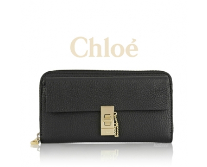 2015-16AW CHLOE クロエスーパーコピー DREWラウンドジップ長財布☆BK