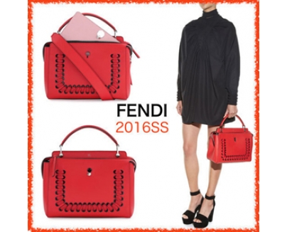 2016新作 フェンディバッグスーパーコピー ★FENDI☆DOTCOM ドットコム レッド 2way