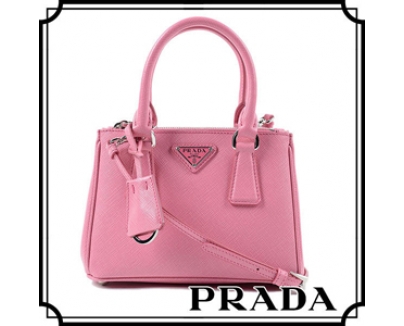 2016新作 PRADA プラダスーパーコピー SAFFIANO LUX　サフィアーノラックス　レディース2wayハンドバッグ ピンク 1BH907_NZV_JII