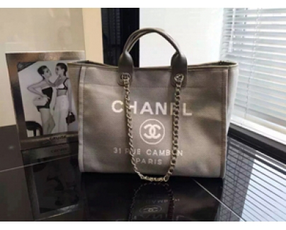 2016新作 シャネルコピー トートバッグ ドーヴィルライン ロゴキャンバス 2wayバッグ A66941 CHANEL 
