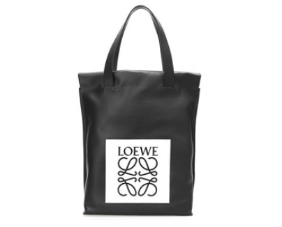2016新作 LOEWE ビッグロゴ ショッパートートバック_BLACK/WHITE 330 54EK01 1102