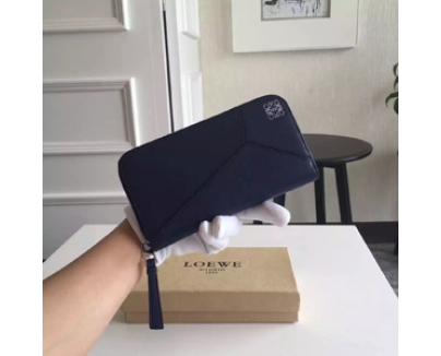 2016SS LOEWE ロエベスーパーコピー 長財布 122 N89 F13 5110 PUZZLE NAVY BLUE 122N89.F13