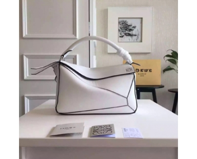 2016春夏新作【LOEWE】ロエベスーパーコピー PuzzleパズルLargeバッグ Soft White 322.30.K73