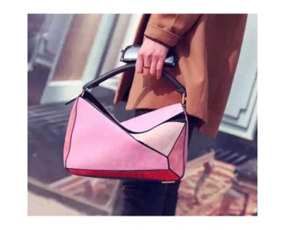 2016春夏新作 ロエベスーパーコピー 15-16AW LOEWE パズルスエードショルダーバッグ 32261BNK74