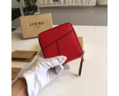 2016新作 ☆LOEWE☆PUZZLE ロエベスーパーコピー スモールウォレット Red