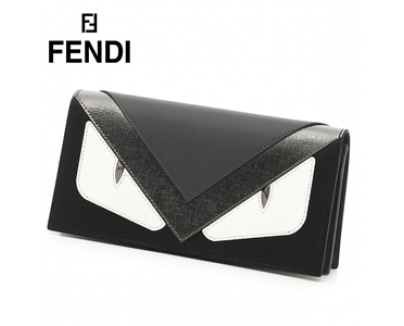 新作【フェンディスーパーコピー FENDI】Bag Bugs Continental Wallet Black 7M01868FJF06HQ