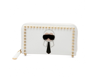 フェンディスーパーコピー FENDI ラウンドファスナー長財布 ホワイト KARLITO カーリト 8M0299 7MP F01Y8