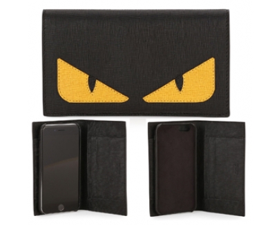 新作モンスターアイ折りたたみ式携帯ケース【フェンディスーパーコピー FENDI】ブラック