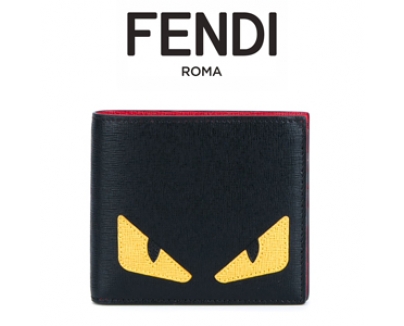 フェンディスーパーコピー FENDI ☆BAG BUGS レザーコンパクトウォレット