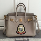 エルメスバーキン コピー 30 HERMES ハンドバッグ 塗鴉 Gray ゴー...