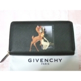 ジバンシィ財布スーパーコピー GIVENCHY バンビ長財布◆黒