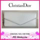 ★【Christian Dior】クリスチャンディオール★メタリック×フラップ財...