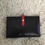 2016秋冬 CELINE セリーヌ コピー★ストラップ ブラック 長財布