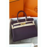 HERMESエルメス★《国内送でスーパーレアなG金具》BIRKINレザン30cm