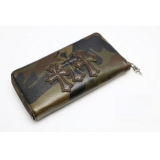 国内未入荷/クロムハーツ財布スーパーコピー 長財布/3クロスパッチ/カモフラ迷彩