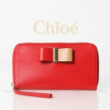 2016新作 クロエスーパーコピー Chloe Leather Bowラウンドジ...