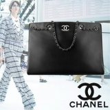 16SS CHANEL シャネルコピー ラージ ショッピングバッグ ブラック A...