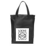 2016新作 LOEWE ビッグロゴ ショッパートートバック_BLACK/WHITE 330 54EK01 1102