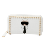 フェンディスーパーコピー FENDI ラウンドファスナー長財布 ホワイト KAR...