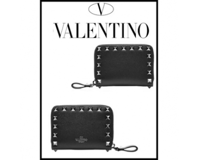 ヴァレンティノスーパーコピー VALENTINO_ROCKSTUD シルバースタッズ長財布