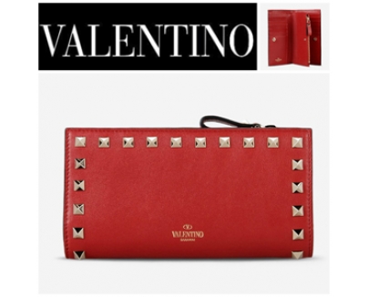 2017新作 ★VALENTINO★ヴァレンティノスーパーコピー オシャレののロックスタッズ長財布 KW2P0301BOL 0RO