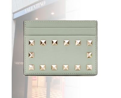 新作☆VALENTINO☆ヴァレンティノスーパーコピー ロックスタッズレザーカードケース