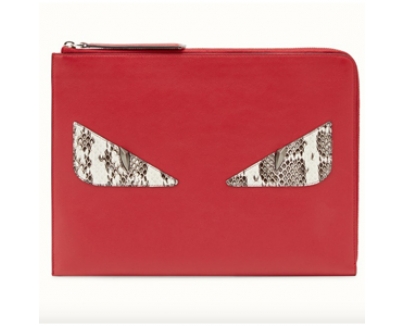 新作！フェンディクラッチスーパーコピー FENDI☆iPadも入るCRAYONS モンスタークラッチバッグ M03705RRF02T3