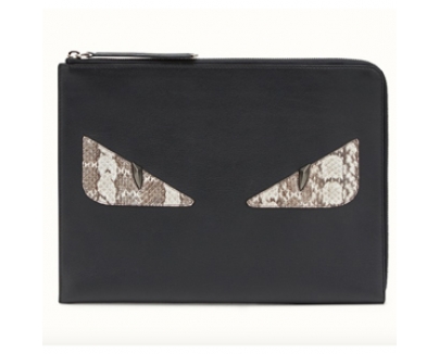作！フェンディクラッチスーパーコピー FENDI☆iPadも入るCRAYONS モンスタークラッチバッグ 8M03705RRF02T2