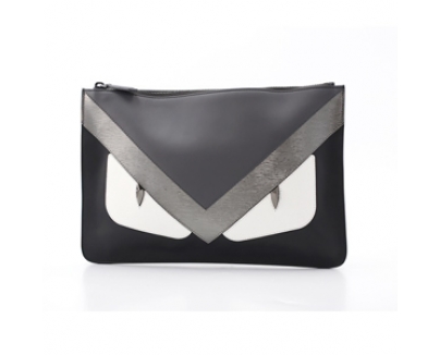 フェンディクラッチスーパーコピー FENDI ポーチ 7N0078 8FJ F06HQ 色:NERO+GRAPHITE+R.VBL