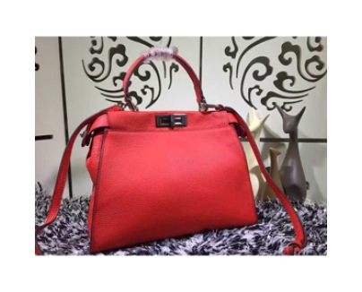 フェンディスーパーコピー FENDI ★人気 SELLERIA PEEKABOO レギュラーサイズ Red 8BN290Q0JF0N7A