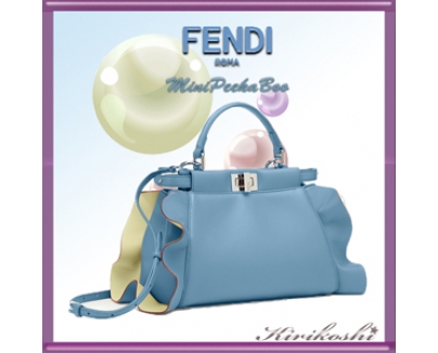 ☆フェンディスーパーコピー FENDI 秋冬最新作★MINI PEEKABOO★wave regular フリル エレガントウェーブミニピーカブー 8BN244I8PF06MY
