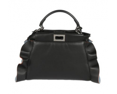 【関税・送料込】フェンディスーパーコピー Fendi Black Mini Peekaboo Handbag