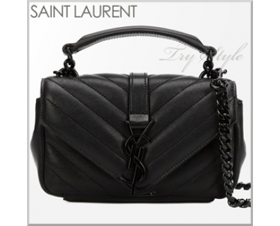 2016SS★Saint Laurent サンローランスーパーコピー ダークメタルロゴ ベイビー モノグラム 410465 BRM05 1000