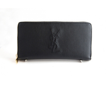 【日本未入荷】サンローランスーパーコピー 最高級レザー★大特価★Saint Laurant★黒長財布