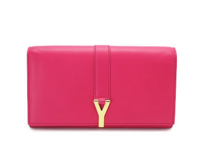 【2016年春 夏】★Saint Laurent サンローランスーパーコピー 18枚カード×フラップ財布★最新★ Pink