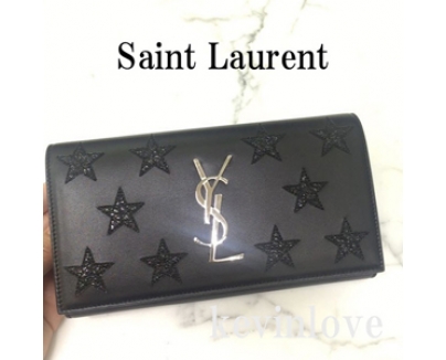 新作入荷！サンローランスーパーコピー SAINT LAURENT☆星のパッチワークが可愛いウォレット 447835C15S2