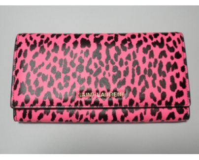 国内発送SALE!!Saint Laurentサンローラン スーパーコピー*Letters Babycat Printed長財布YSL