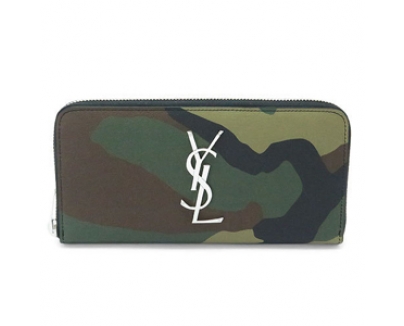 サンローラン スーパーコピー パリ 長財布 レザー370776 CW81N 3066/CAMOUFL.KAKI