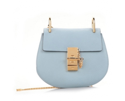 16-17新作 クロエバッグスーパーコピー CHLOE DREW BAG スモールサイズ ライトブルー＊3S1032944BIW＊