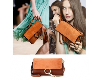 16-17新作 クロエバッグスーパーコピー CHLOE☆Faye ミニレザー＆スエードショルダーバッグ