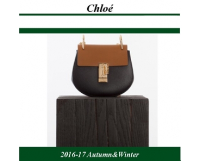 16-17AW☆クロエバッグスーパーコピー CHLOE Full blue mustard mini Drew bag