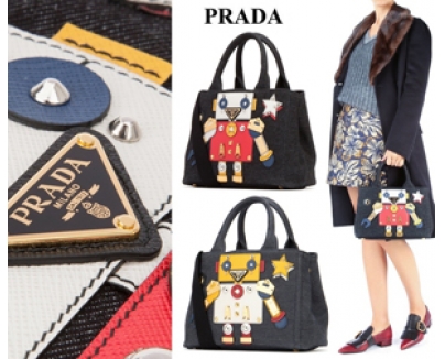 PRADAプラダスーパーコピー ロボット デニムトートバッグ 2WAY 2色 1BG439