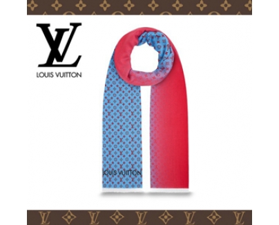 2016-17AW☆LOUIS VUITTONルイヴィトン マフラー スーパーコピー☆エトール・テリング モノグラム 赤