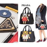 PRADAプラダスーパーコピー ロボット デニムトートバッグ 2WAY 2色 1...
