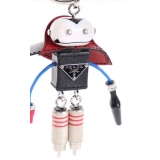 PRADAプラダスーパーコピー サフィアーノカーフ トリック キーホルダー 4種...